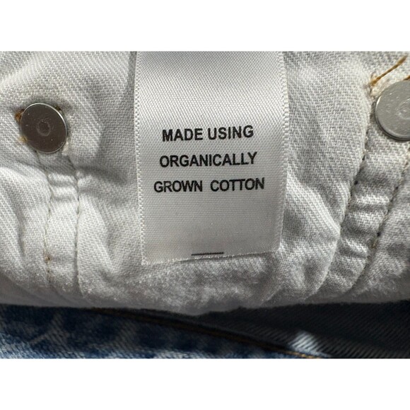 Agolde Jeans Womens Riley Straight Leg High Rise Blue Denim Button Fly Sz 23 - Picture 11 of 13